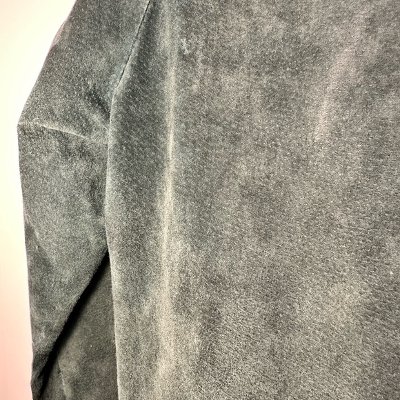 Biker leather suede jacket green - Picture 9 of 9